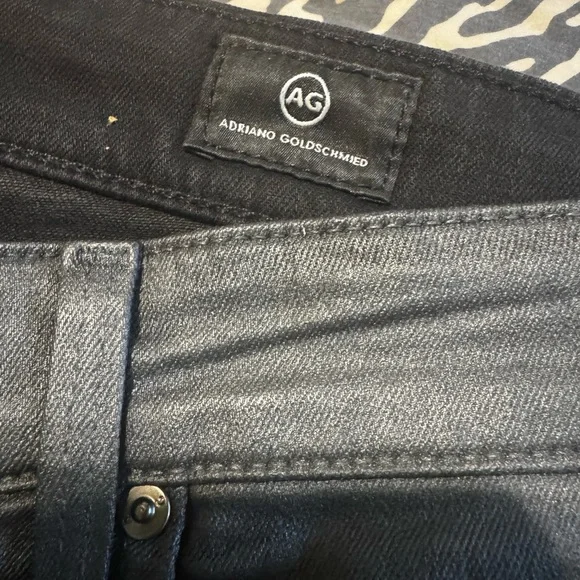 AG Coated Black Jeans